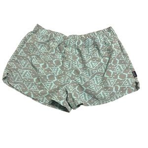 || NEW || Patagonia Barley Baggie Turquoise & Gray Shorts Women’s Medium